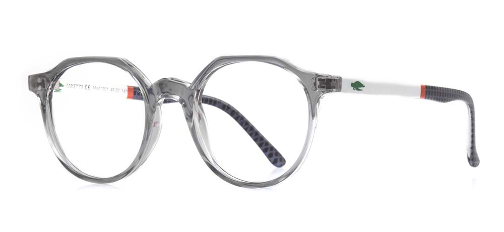 CARETTA Eyeglasses Teenage Man,Woman,Unisex Geometrical Full-Rimmed Grilamid (TR90) Unfiltered CRTTA 1921-C.10